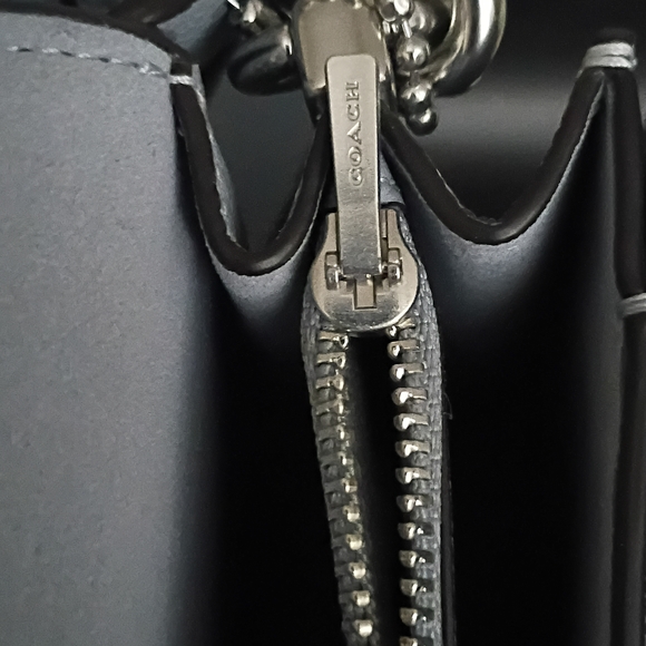 Coach Tabby 26 in Blue-Gray w/ Silver - Picture 10 of 11